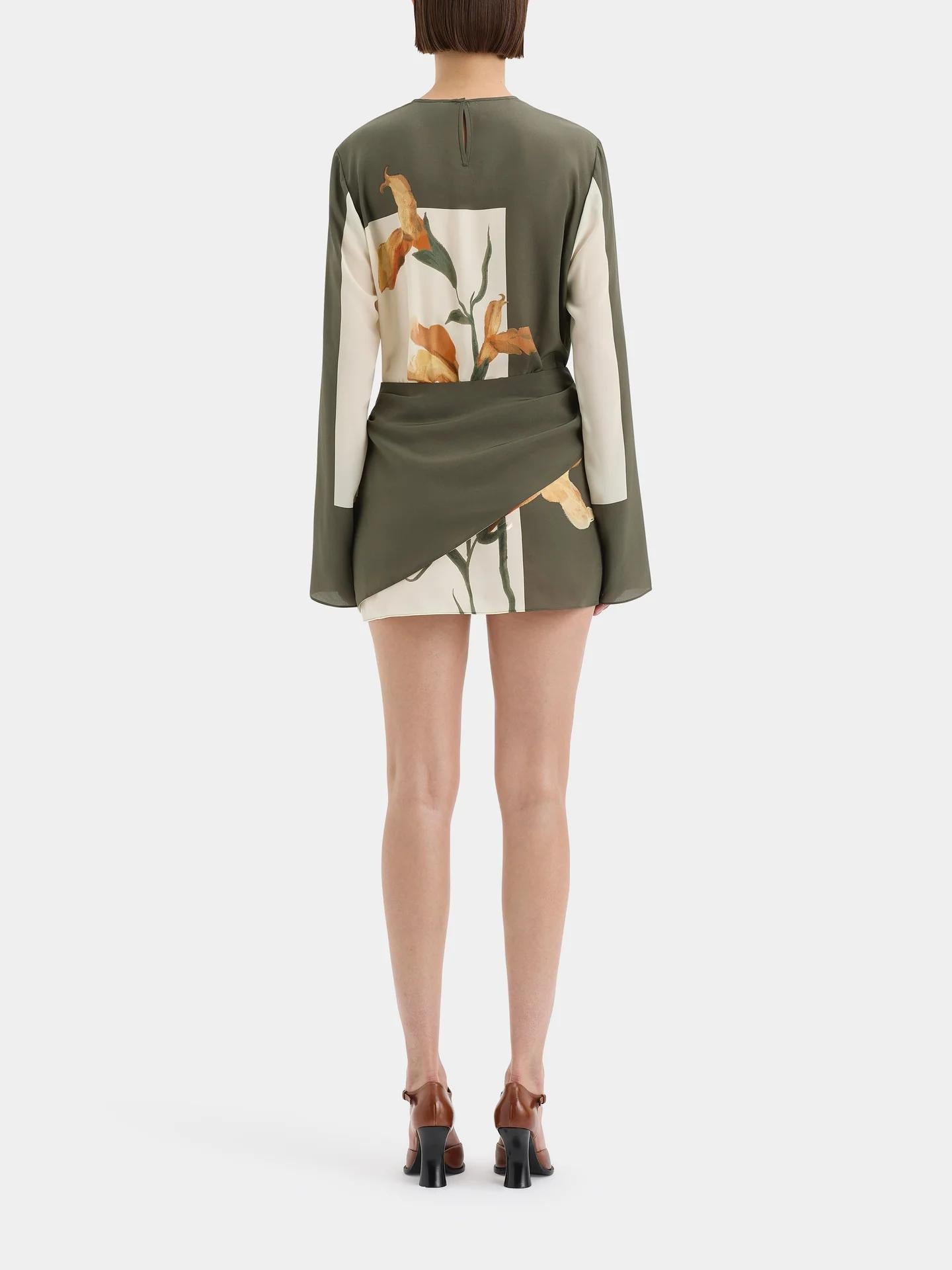 Constance Long Sleeve Twist Mini Dress