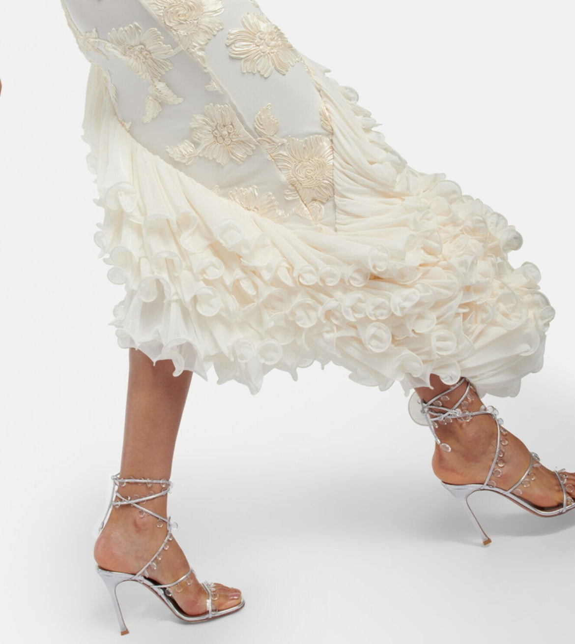 Daisy Floral High Low Maxi Dress