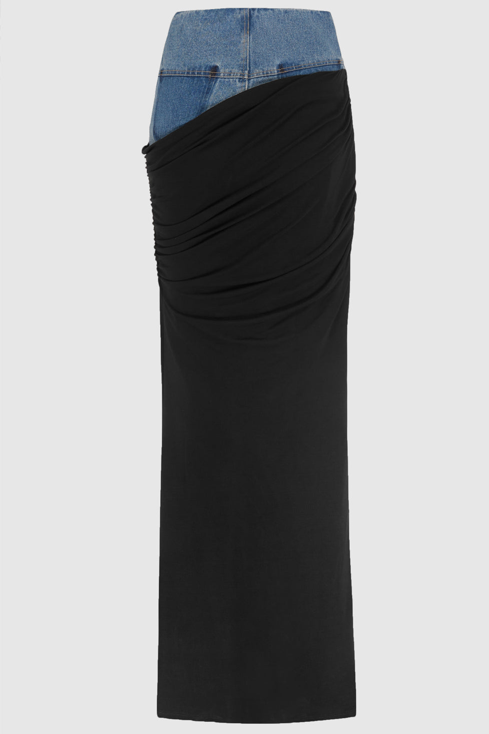 Melody Draped Denim Skirt