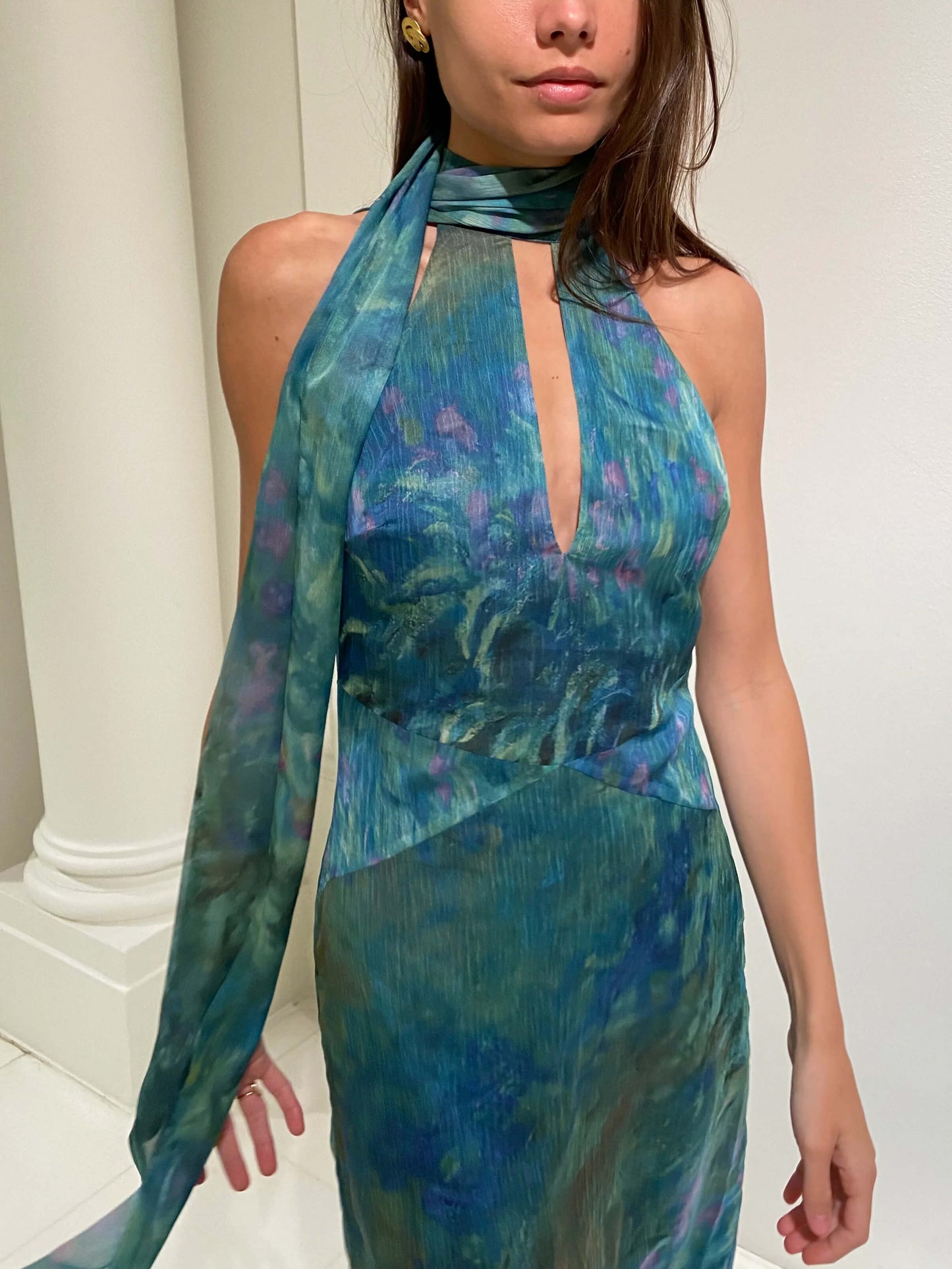 Marlyn Iridescent Maxi Dress