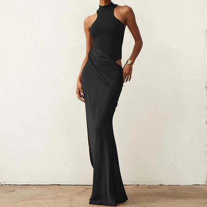 Kelsey Hight Waist Wrap Hip Long Dress