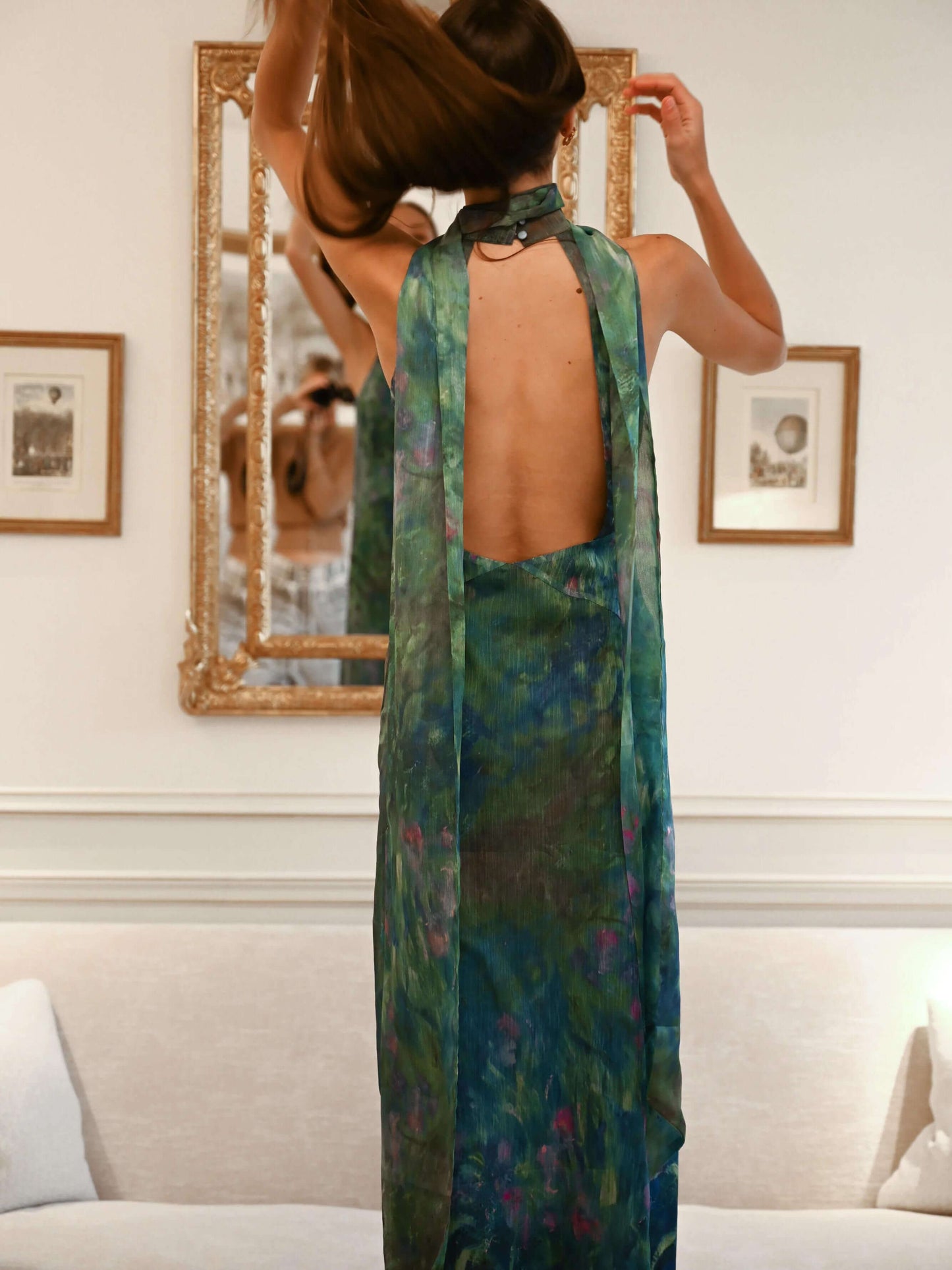 Marlyn Iridescent Maxi Dress