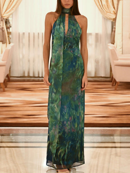 Marlyn Iridescent Maxi Dress