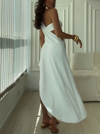 Jalen Asymmetrical Bodycon Slit Dress