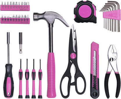 40-Piece All Purpose Household Pink Tool Kit for Girls