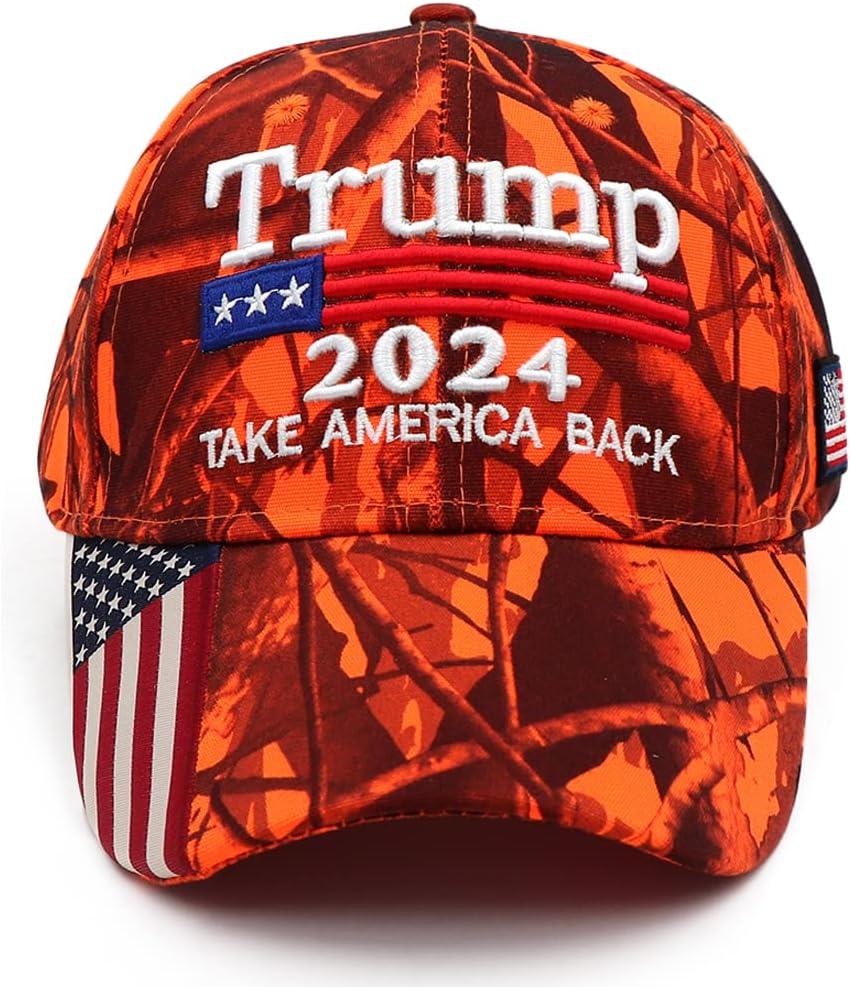 Trump 2024 Hat Donald Trump Hat 2024 MAGA Keep America Great Hat Camo USA Embroidered Adjustable Baseball Cap