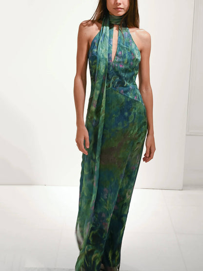 Marlyn Iridescent Maxi Dress