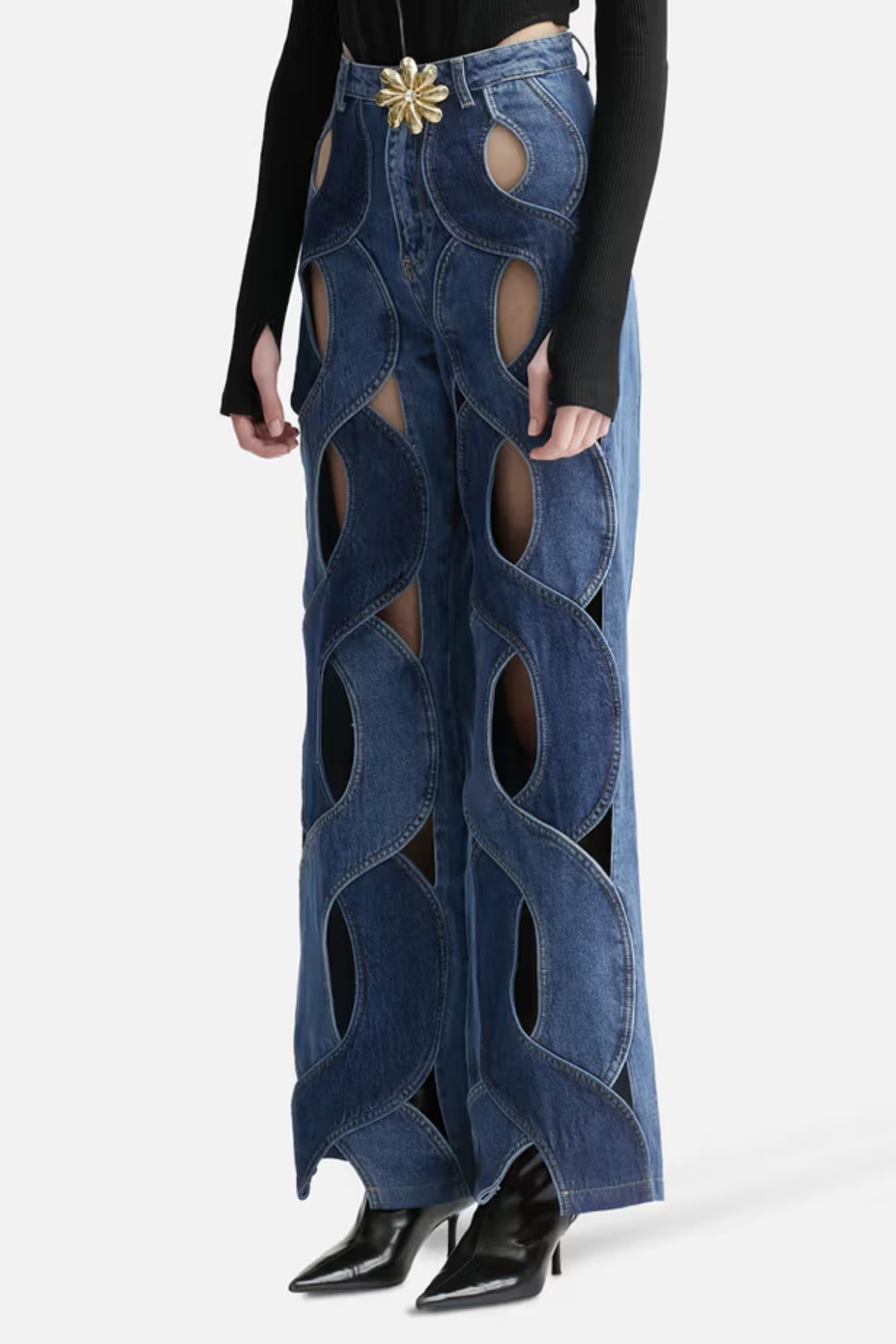 Abigail  Hollow Denim Jeans