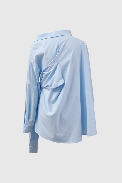Aelia Asymmetric Lace Up Shirt