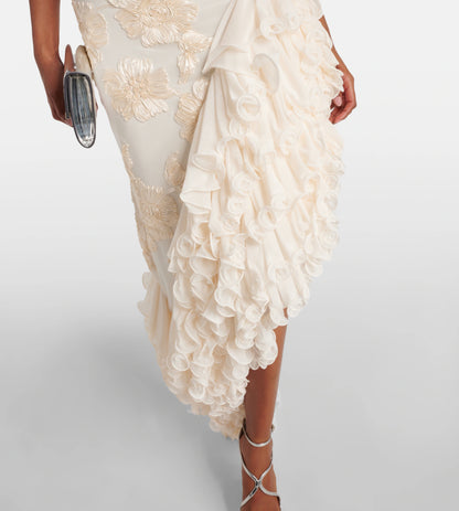Daisy Floral High Low Maxi Dress