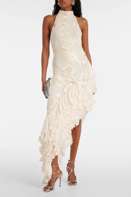 Daisy Floral High Low Maxi Dress