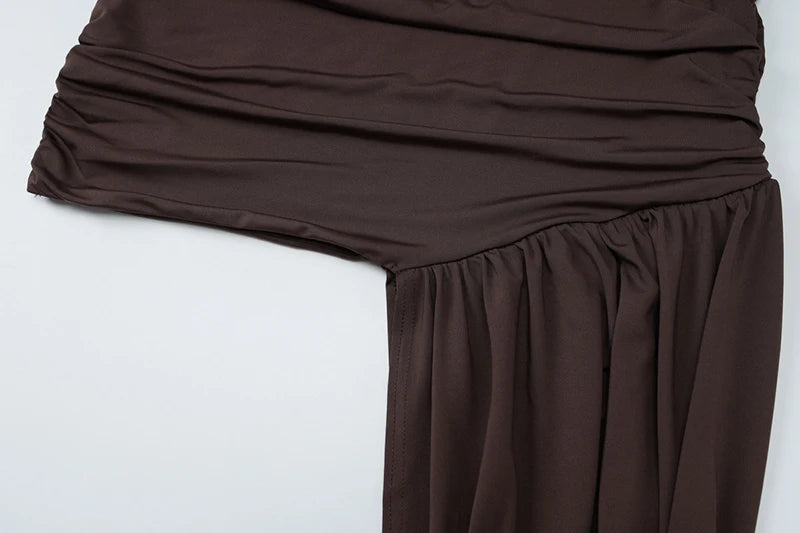 Madison Draped Ruched Mini Dress