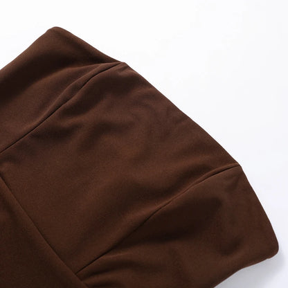 Ariana Tube Top Spliced Dress with Scarf