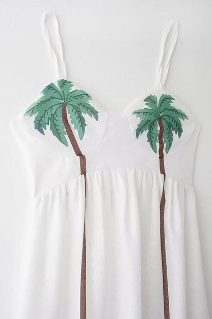 Oasis Palm Trees Maxi Dress