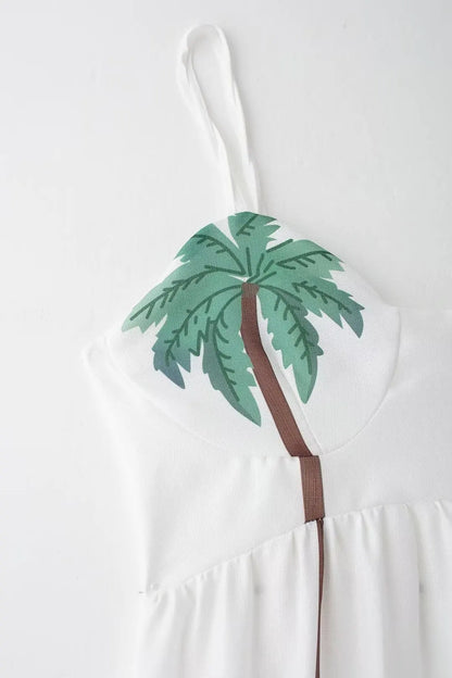 Oasis Palm Trees Maxi Dress