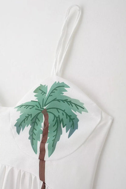 Oasis Palm Trees Maxi Dress