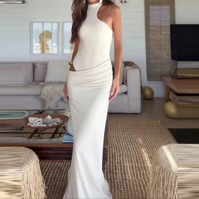 Kelsey Hight Waist Wrap Hip Long Dress