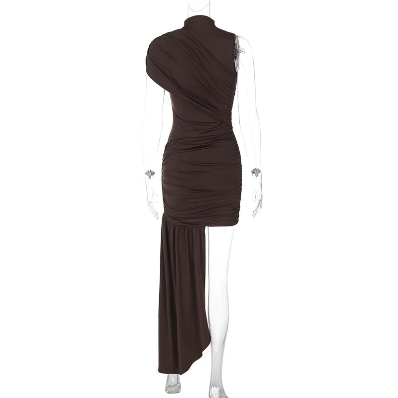 Madison Draped Ruched Mini Dress