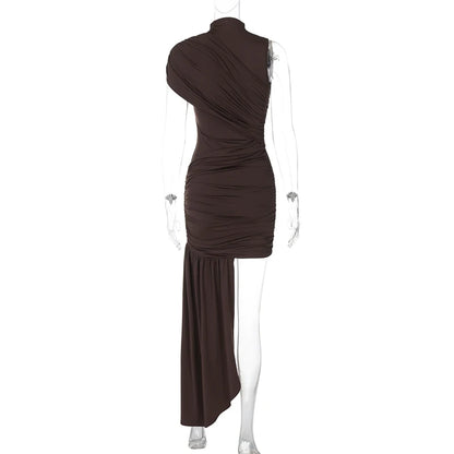Madison Draped Ruched Mini Dress