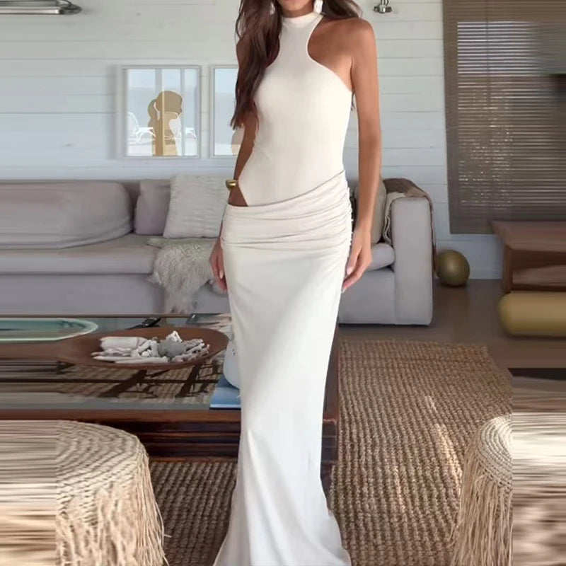 Kelsey Hight Waist Wrap Hip Long Dress