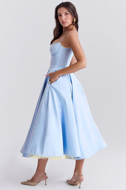 Mindy Tulle Midi Dress