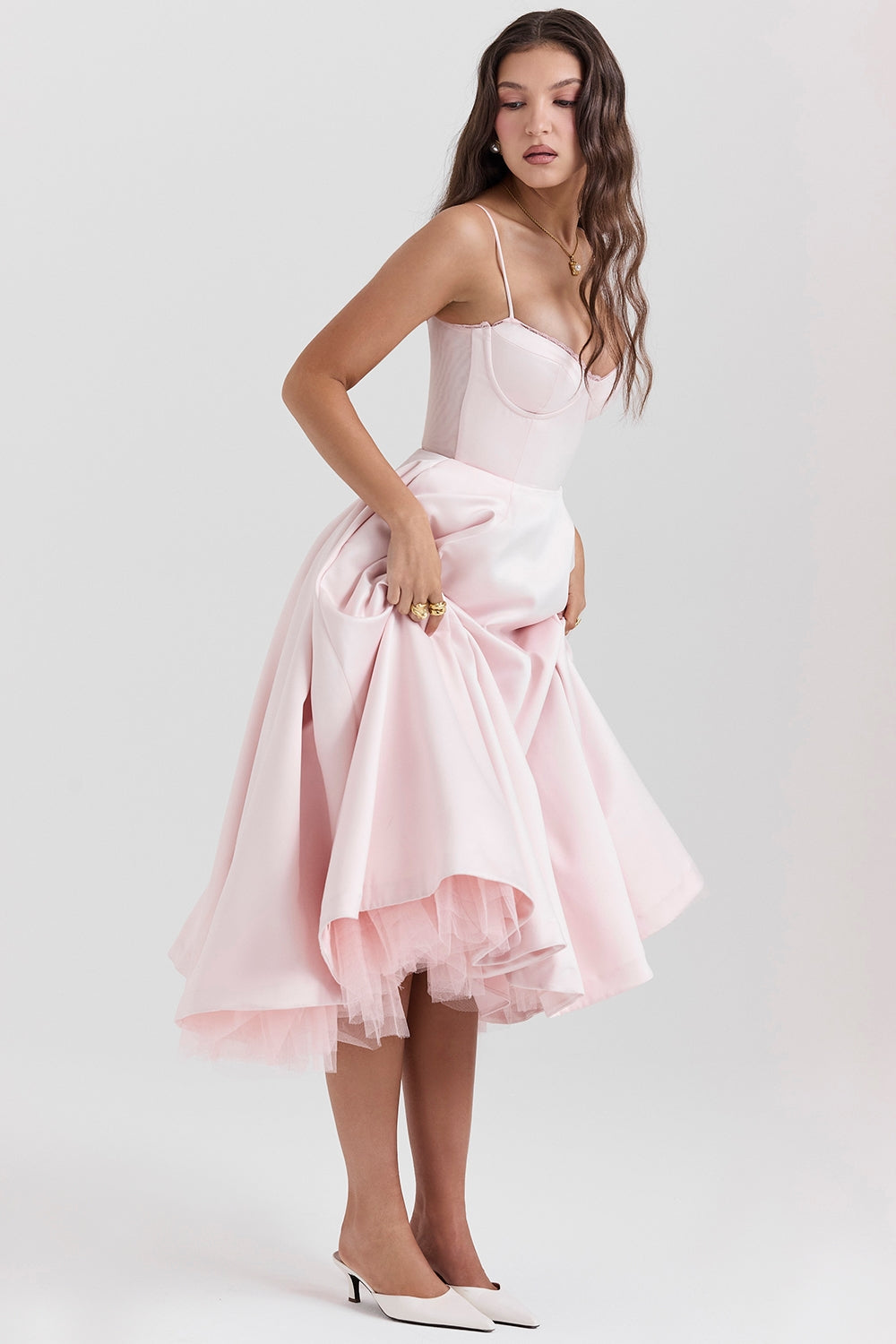 Mindy Tulle Midi Dress