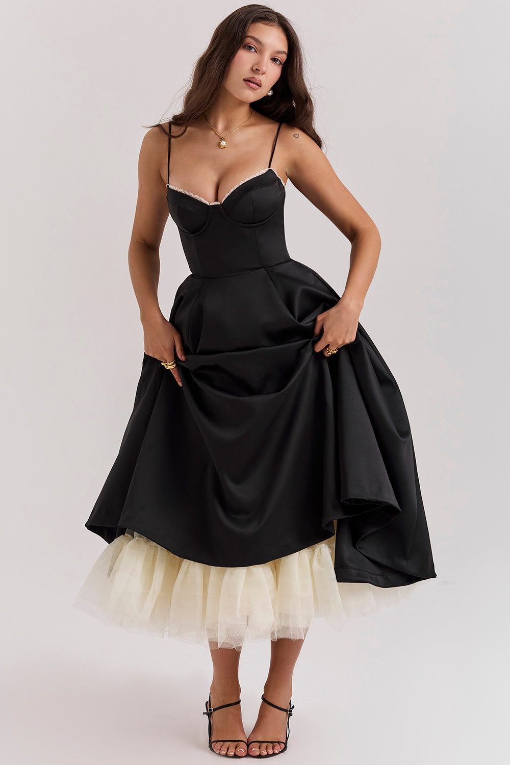 Mindy Tulle Midi Dress