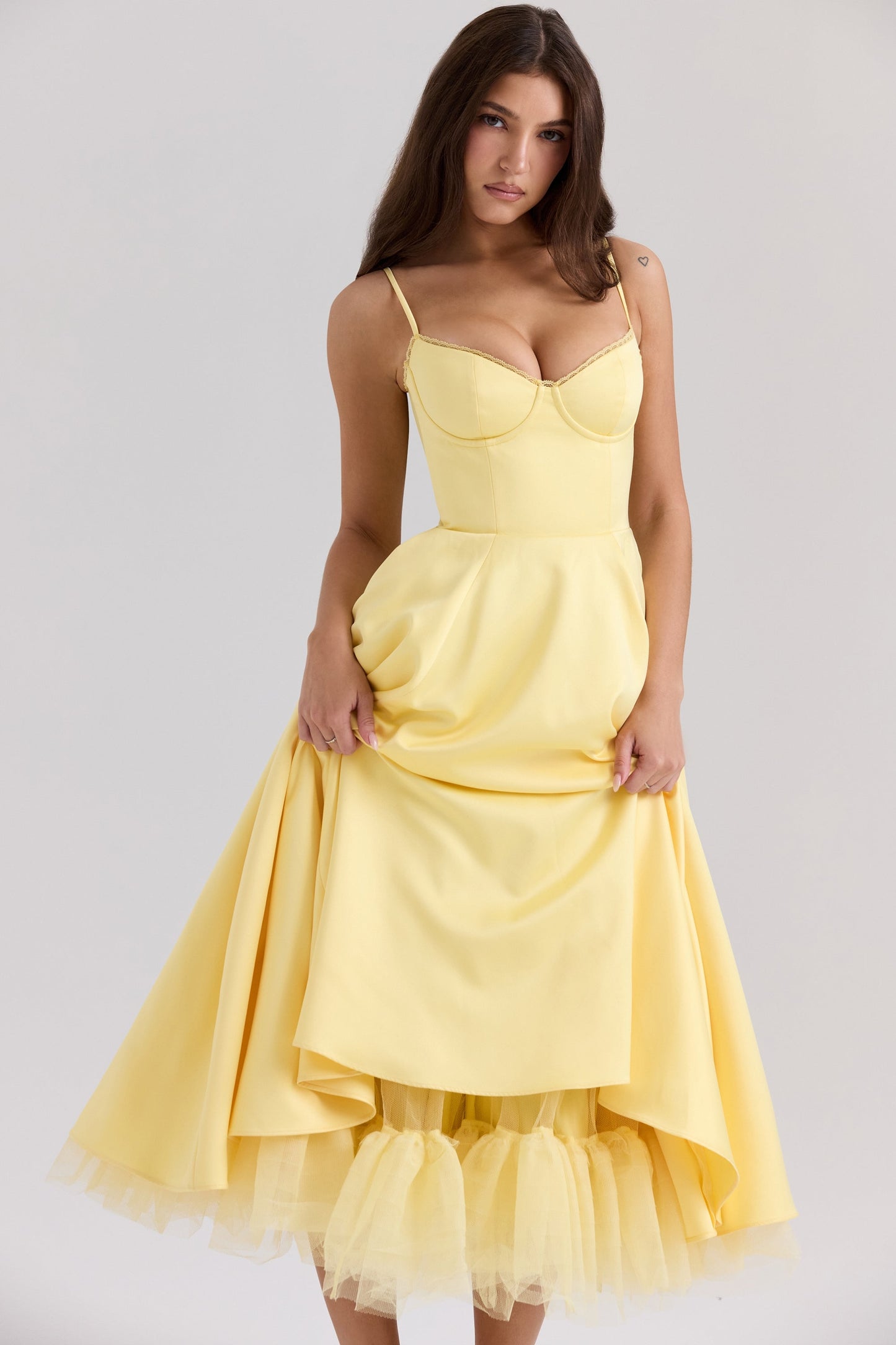 Mindy Tulle Midi Dress